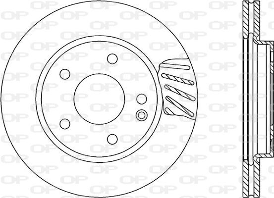 OPEN PARTS Тормозной диск BDR1700.20